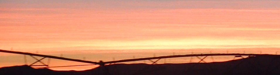 sunset - center pivot