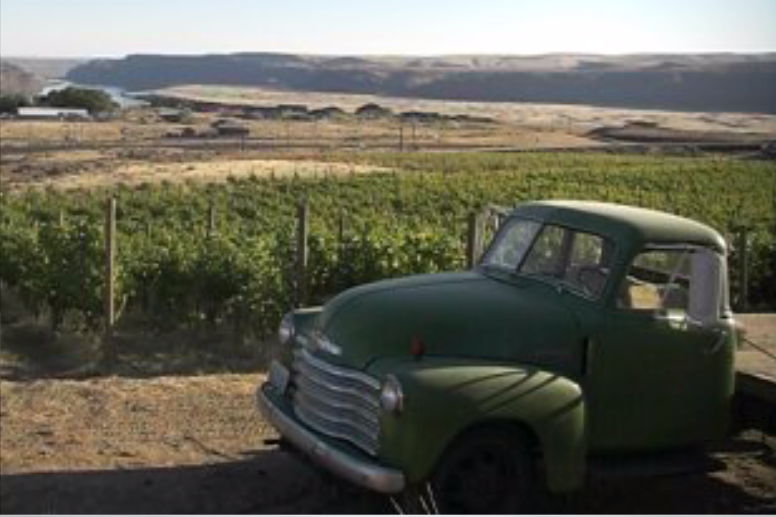 old truck & ripples